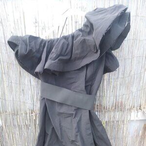 2010 LANVIN H&M Ruched Poufy One Shoulder Cocktail Mini Dress Women's - 6